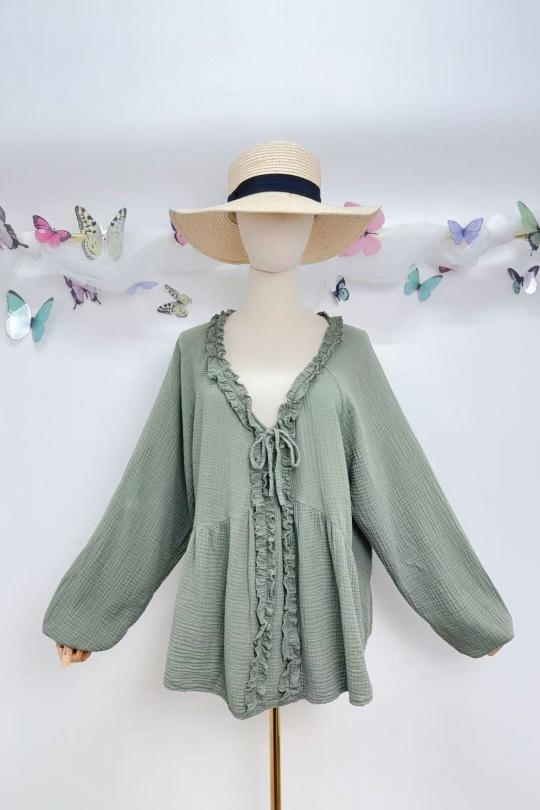 Tops Femme Jaune clair SAISON DU VENT 2632 Efashion Paris