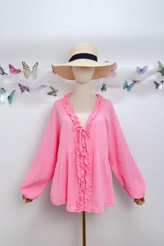 Tops Femme Jaune clair SAISON DU VENT 2632 Efashion Paris