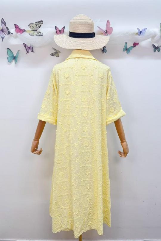 Robes longues Femme Jaune SAISON DU VENT 2508BROD Efashion Paris