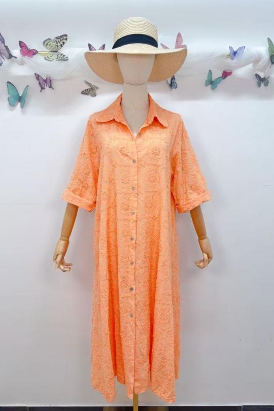 Robes longues Femme Jaune SAISON DU VENT 2508BROD Efashion Paris