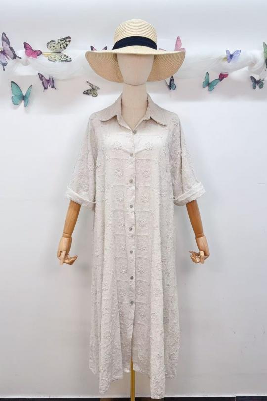 Robes longues Femme Jaune SAISON DU VENT 2508BROD Efashion Paris