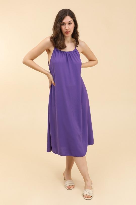 Robes longues Femme Violet BELLE FA 5869_3 Efashion Paris