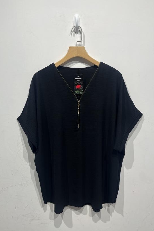 Tuniche Donna Black BELLE FA 5881_226 Efashion Paris