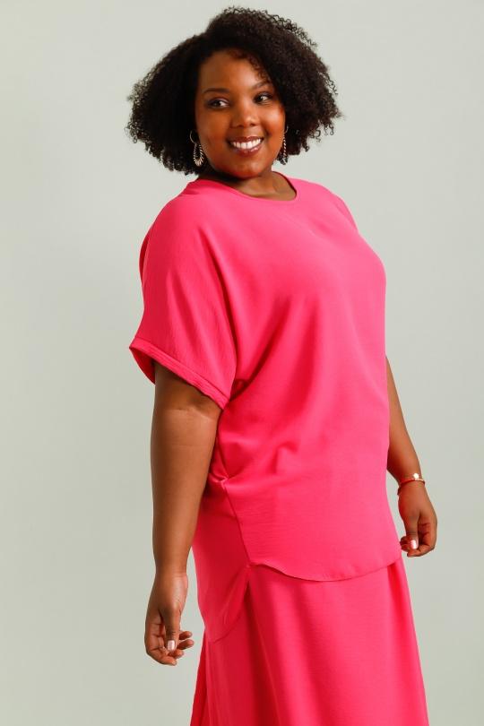 Tuniques Femme Fuschia BELLE FA 5881_227 Efashion Paris