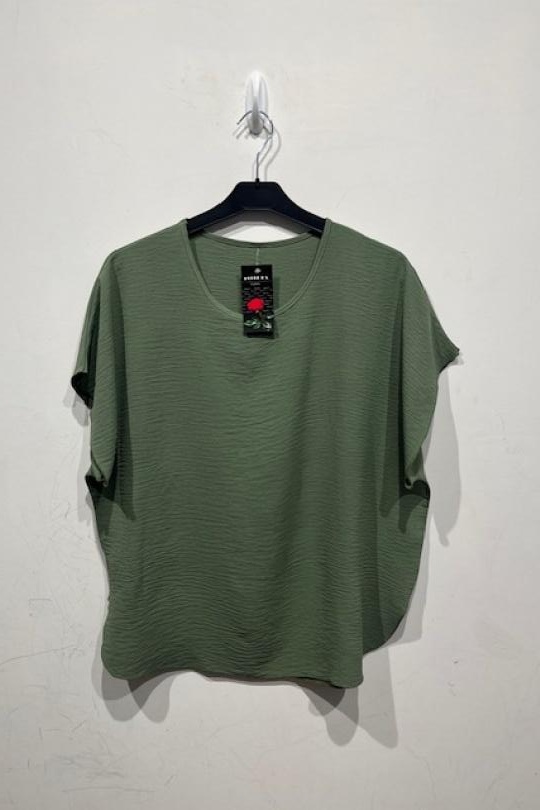 T-shirts Femme Kaki BELLE FA 5812_10 Efashion Paris