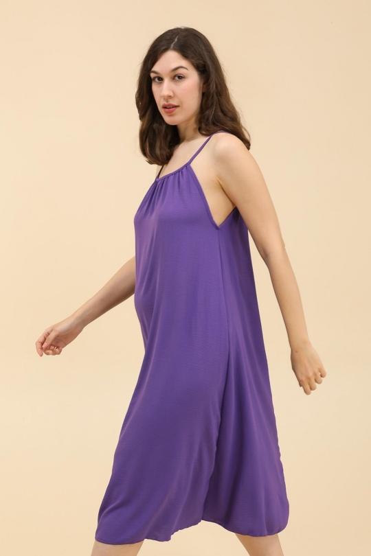 Robes longues Femme Violet BELLE FA 5869_3 Efashion Paris