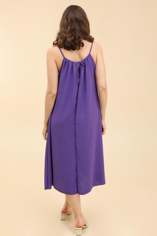Robes longues Femme Violet BELLE FA 5869_3 Efashion Paris