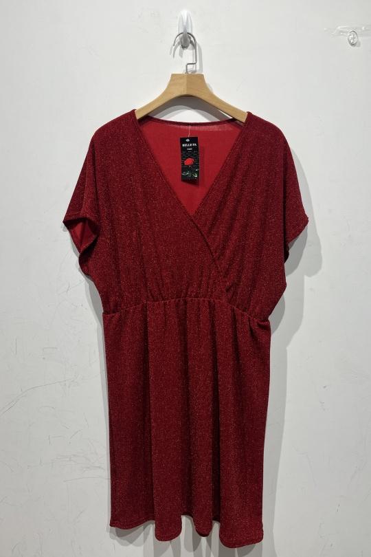 Robes & Combinaisons Femme Rouge BELLE FA 816-5 Efashion Paris