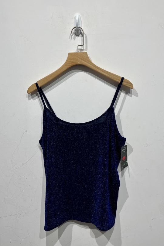 Camisetas sin mangas Mujer Royale blue BELLE FA 5883-9 Efashion Paris