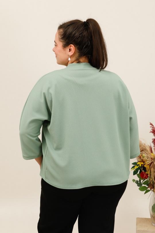 Gilets Femme Vert d eau BELLE FA 2688-10 Efashion Paris