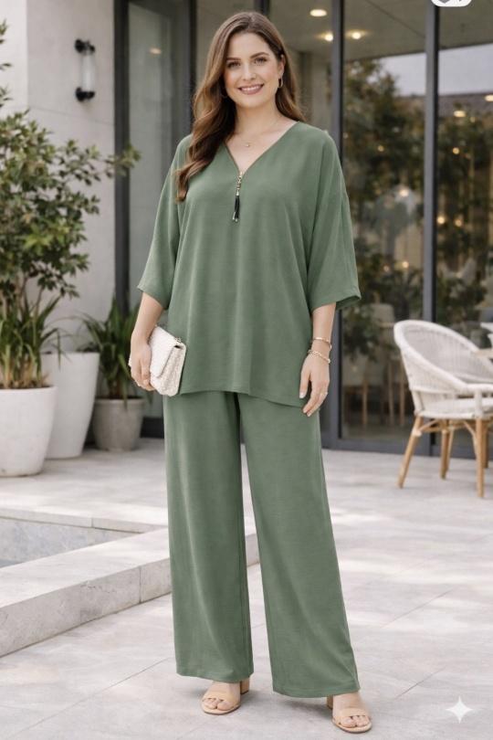 Ensembles Femme Kaki BELLE FA 801-8 Efashion Paris