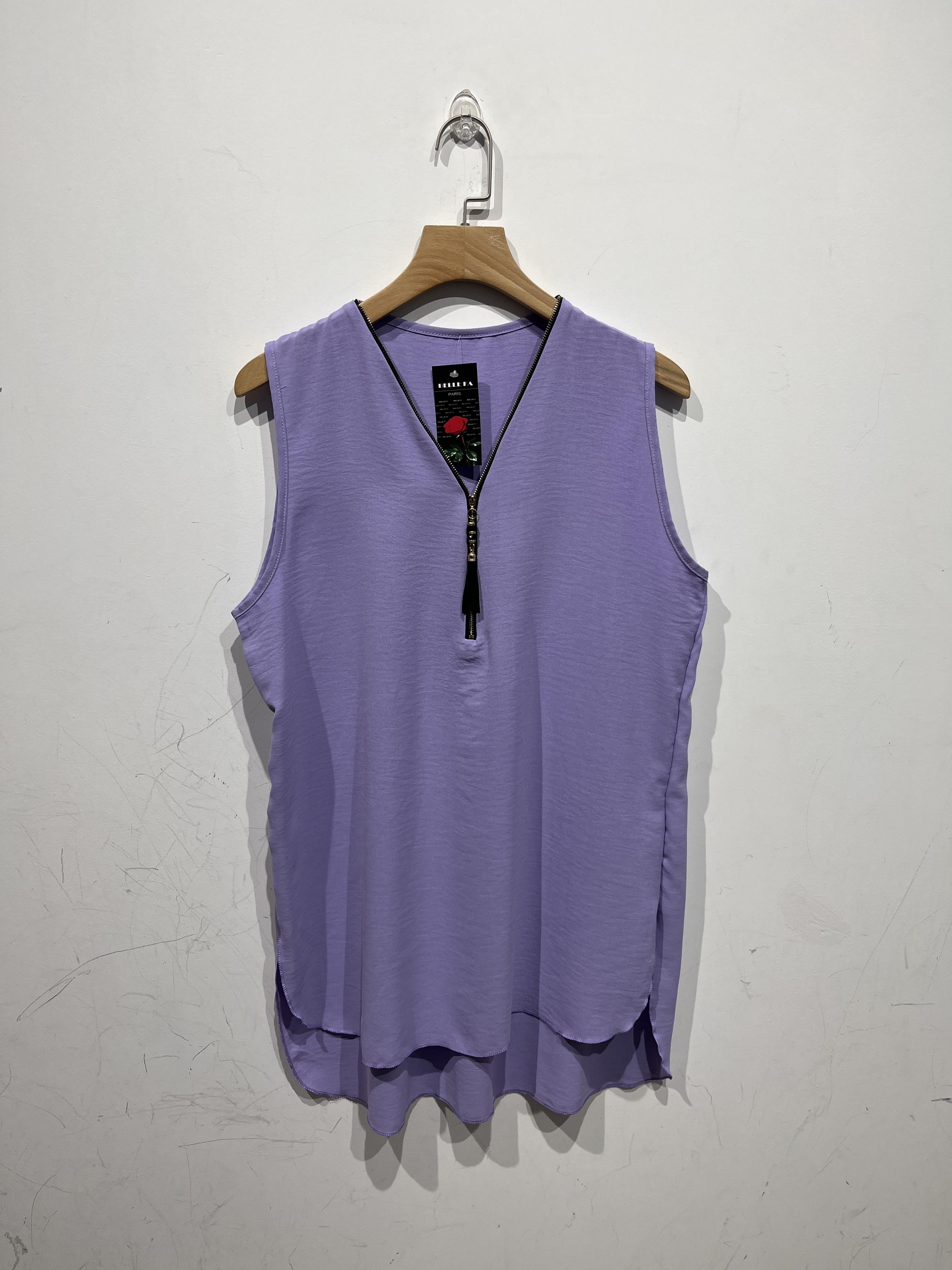 Camisetas sin mangas Mujer Lilac BELLE FA 5806_2 #c Efashion Paris