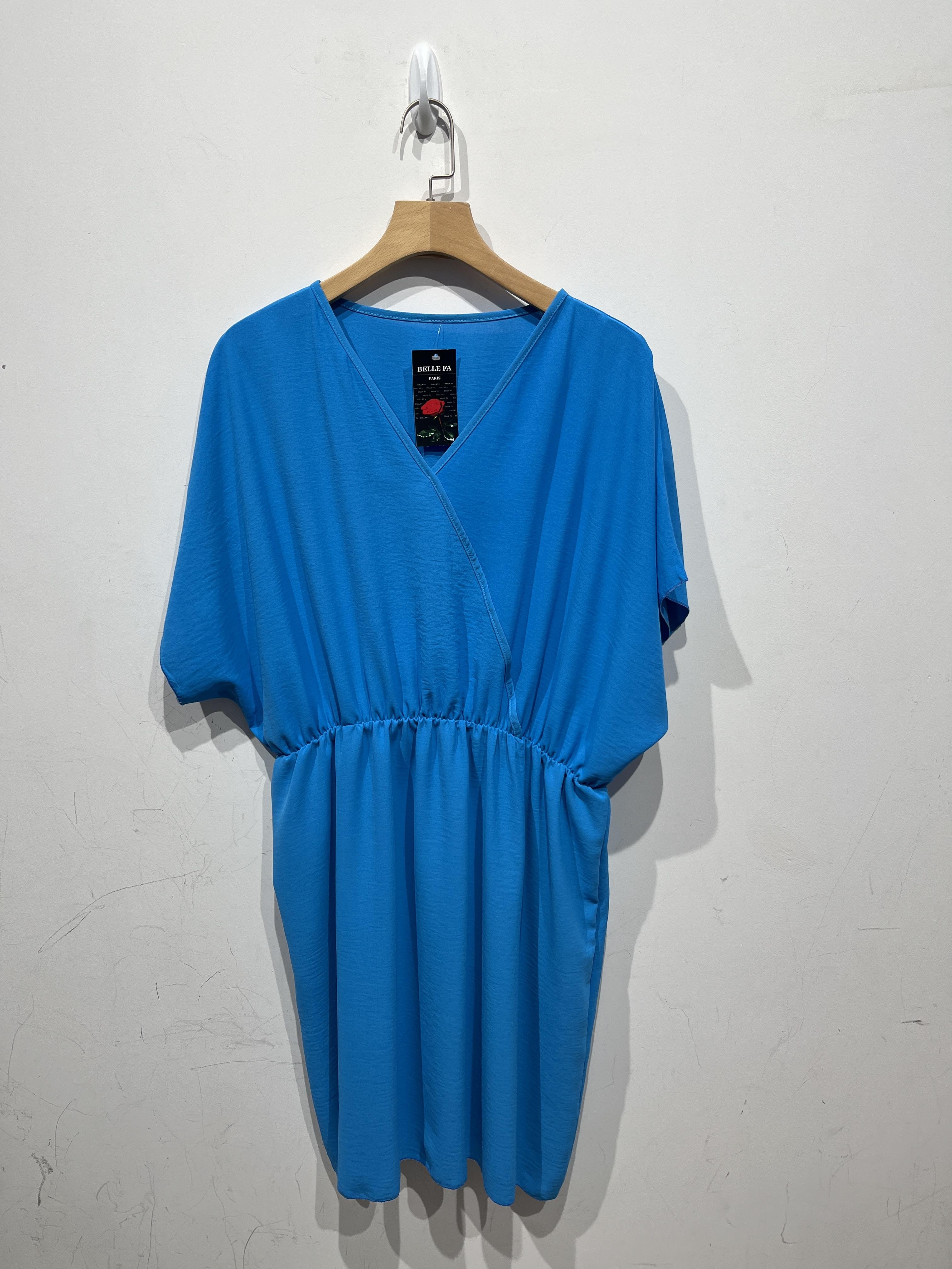 Dresses & Jumpsuits Women cyan blue BELLE FA 816 #c Efashion Paris
