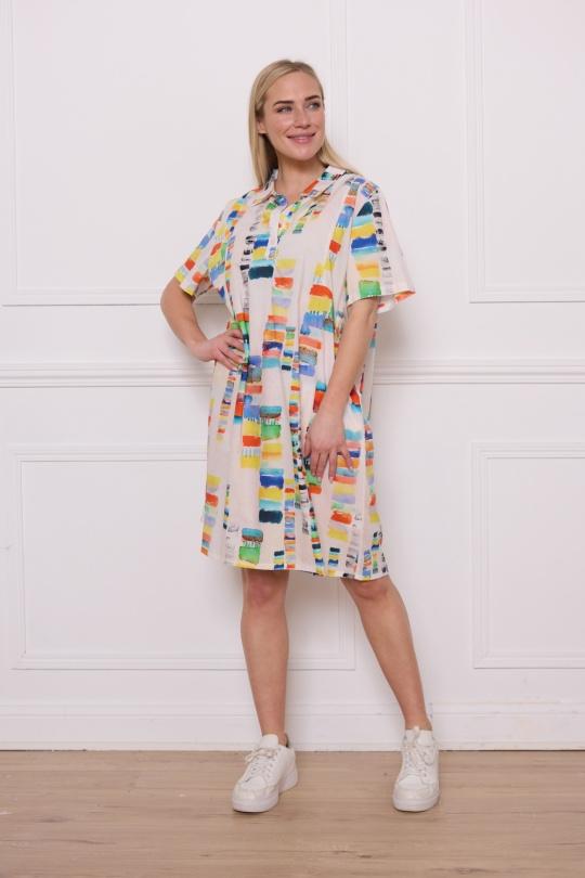 Short dresses Women White Bella Blue P71-R74 Efashion Paris