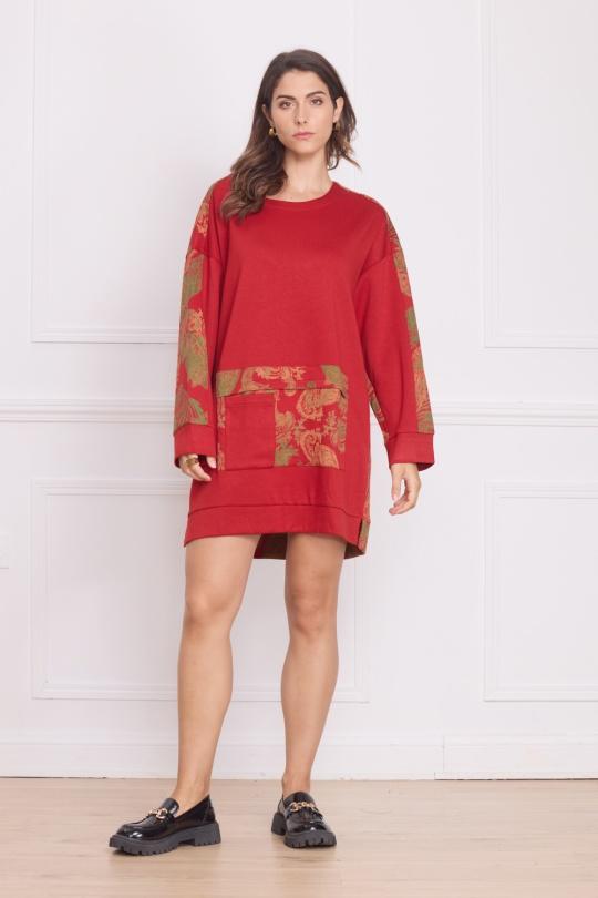 Tunics Women Red Bella Blue A110-V126 Efashion Paris
