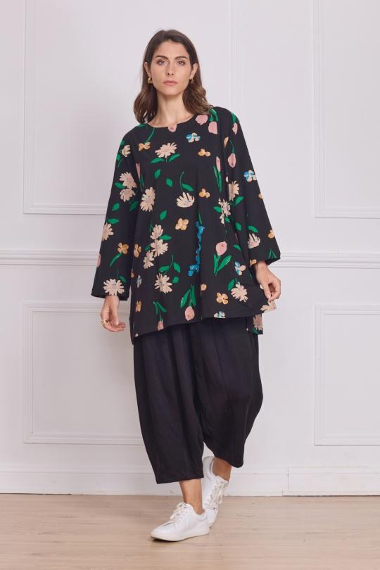 Tunics Women Black Bella Blue A111-R112 Efashion Paris