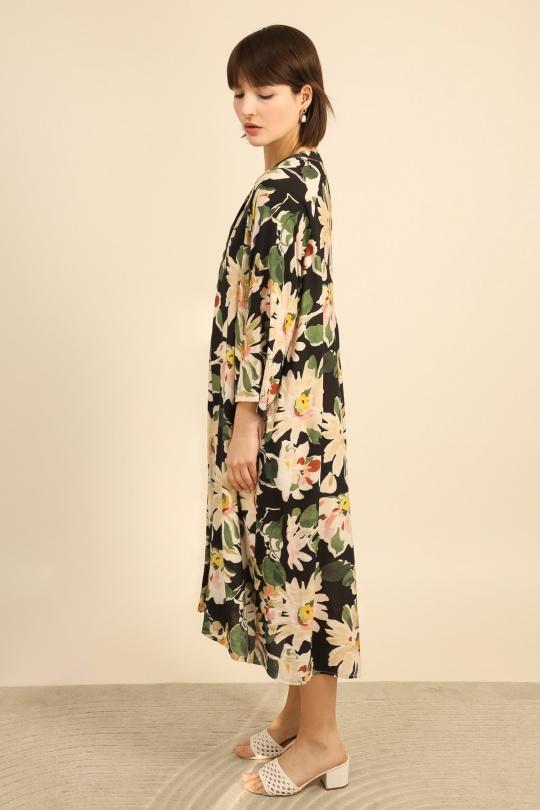 Robes longues Femme Vert Bella Blue P170-R231 Efashion Paris