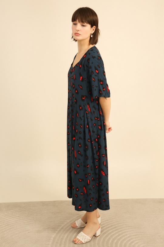 Robes longues Femme Bleu Bella Blue D565-R9191 Efashion Paris