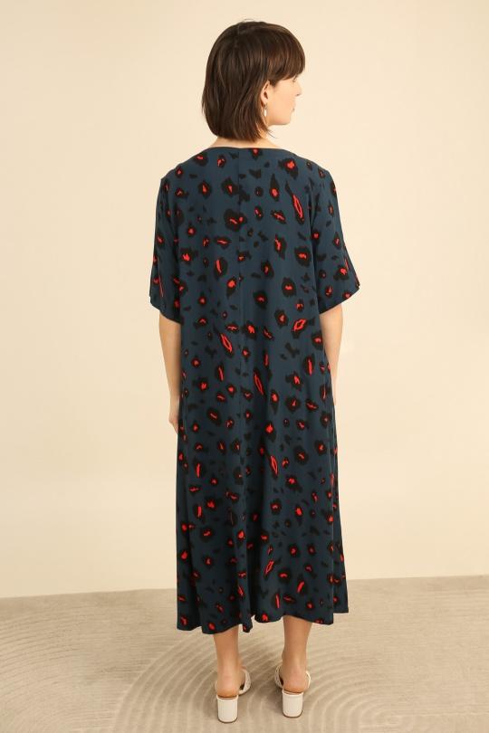 Robes longues Femme Bleu Bella Blue D565-R9191 Efashion Paris