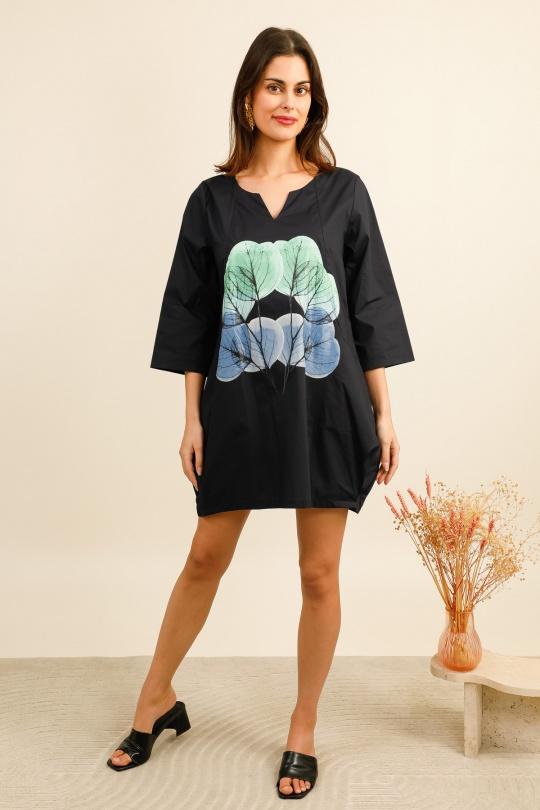 Robes courtes Femme Blanc Bella Blue D615-A012 Efashion Paris