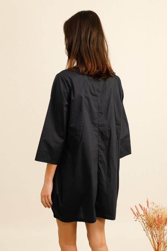 Robes courtes Femme Blanc Bella Blue D615-A012 Efashion Paris