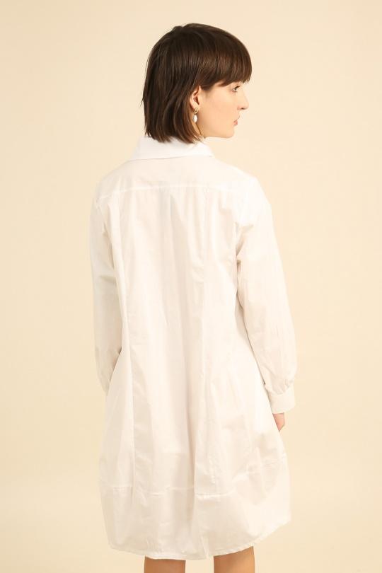 Robes courtes Femme Blanc Bella Blue D616-H3638 Efashion Paris