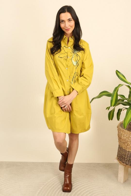 Robes courtes Femme Blanc Bella Blue D616-H3638 Efashion Paris