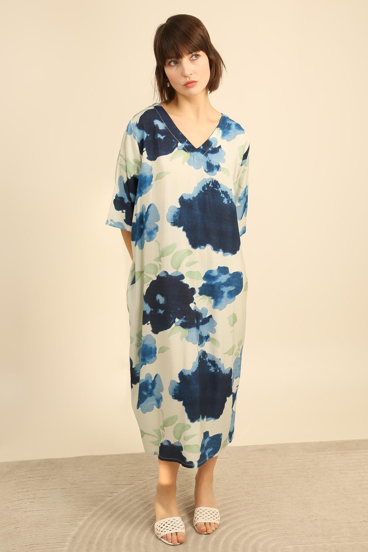 Robes longues Femme Bleu Bella Blue P155-R216 #c Efashion Paris