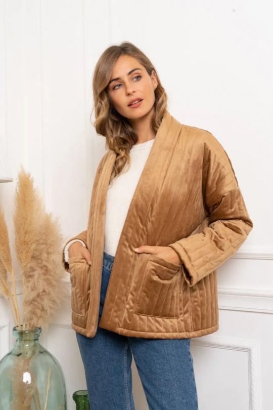 Vestes  Femme Camel KILKY JP3001 Efashion Paris
