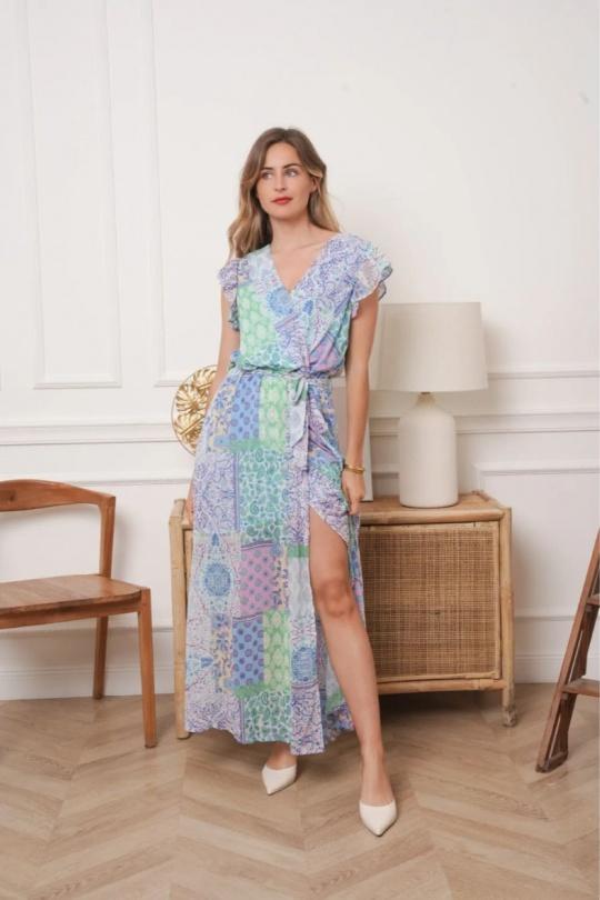 Abiti maxi Donna Blue KILKY AP2261 Efashion Paris