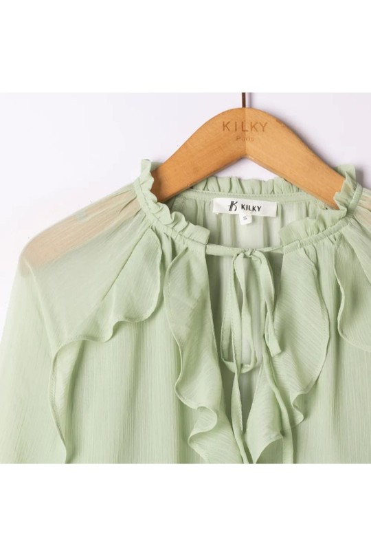 Blouses Femme Beige KILKY ZP1093 Efashion Paris