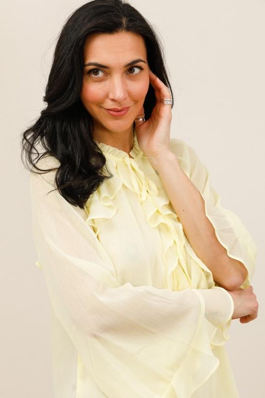 Blouses Femme Beige KILKY ZP1093 Efashion Paris