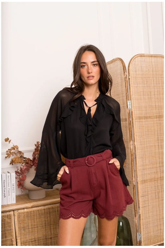 Blouses Femme Beige KILKY ZP1093 Efashion Paris