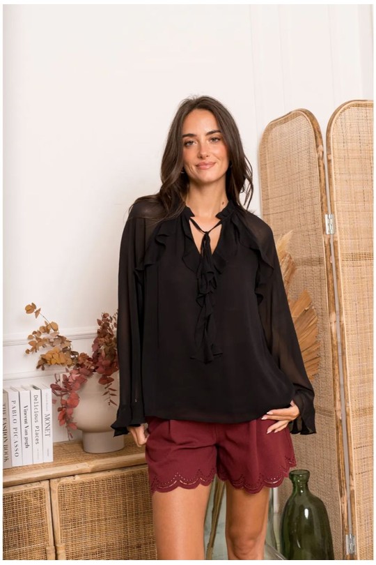 Blouses Femme Beige KILKY ZP1093 Efashion Paris