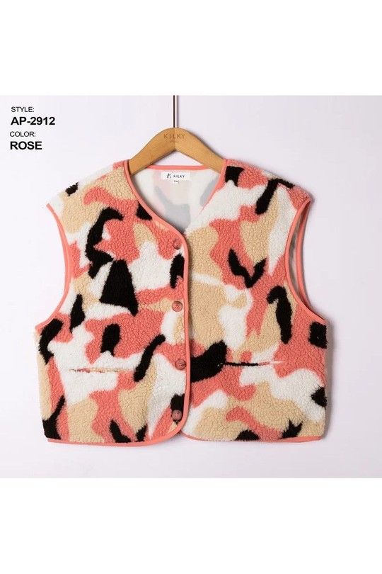 Gilets Femme Rose KILKY AP2912 Efashion Paris