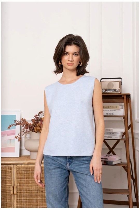 Tops Femme Bleu ciel KILKY YP2032 Efashion Paris