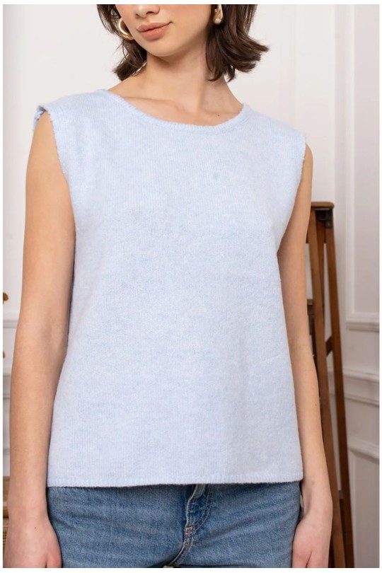 Tops Femme Bleu ciel KILKY YP2032 Efashion Paris