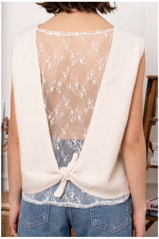 Tops Femme Bleu ciel KILKY YP2032 Efashion Paris