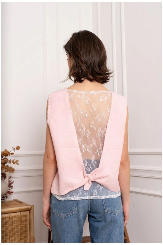 Tops Femme Bleu ciel KILKY YP2032 Efashion Paris