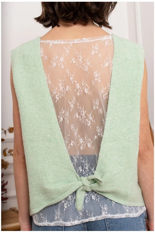 Tops Femme Bleu ciel KILKY YP2032 Efashion Paris