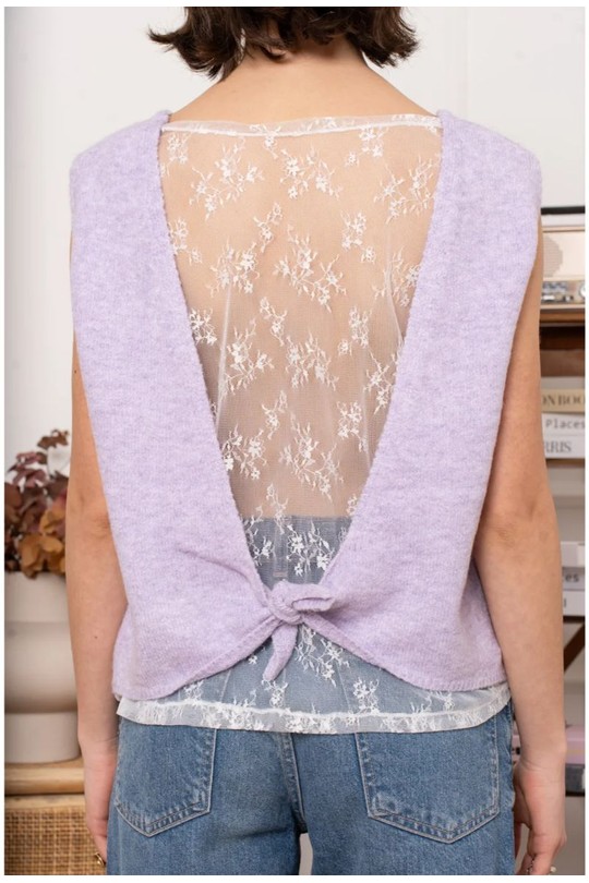 Tops Femme Bleu ciel KILKY YP2032 Efashion Paris