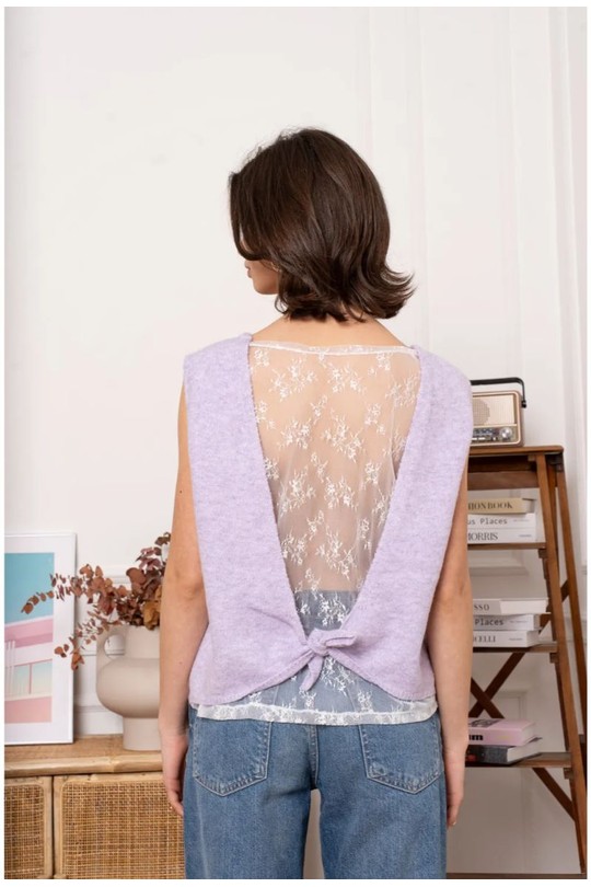 Tops Femme Bleu ciel KILKY YP2032 Efashion Paris