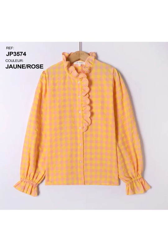 Shirts Women Yellow/pink KILKY JP3574 Efashion Paris