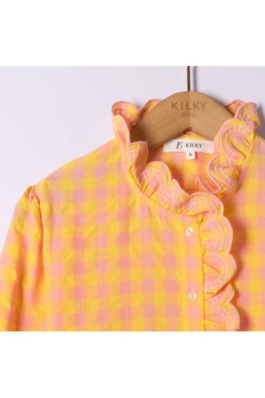 Shirts Women Yellow/pink KILKY JP3574 Efashion Paris