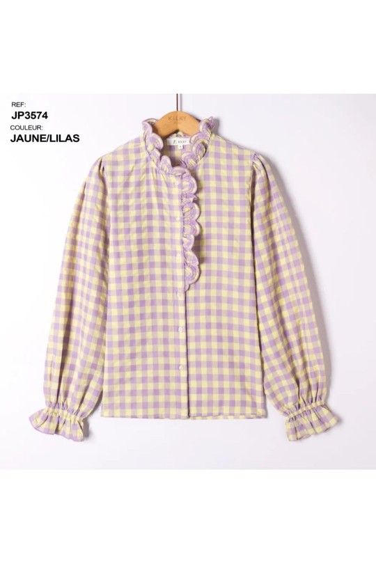 Shirts Women Yellow/pink KILKY JP3574 Efashion Paris