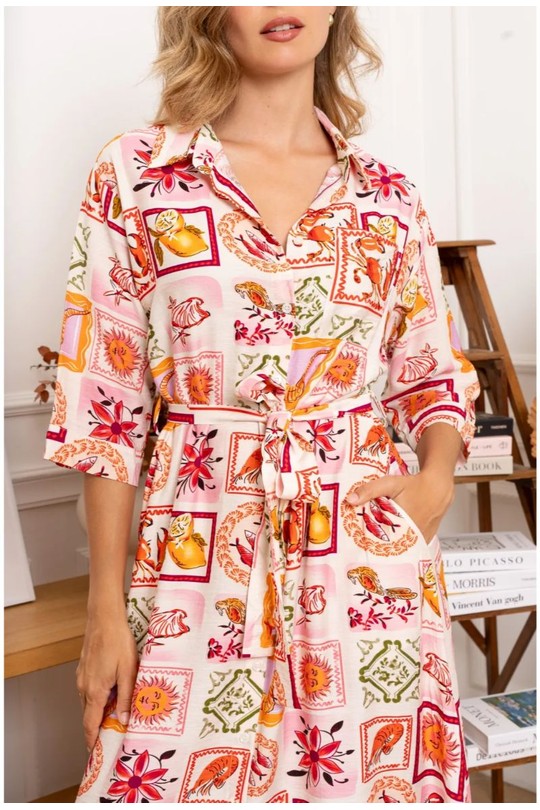 Robes longues Femme Rose KILKY ZP1049 Efashion Paris