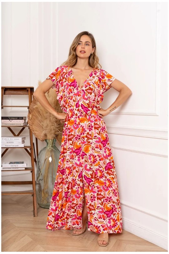 Robes longues Femme FUCHSIA KILKY ZP1053 Efashion Paris