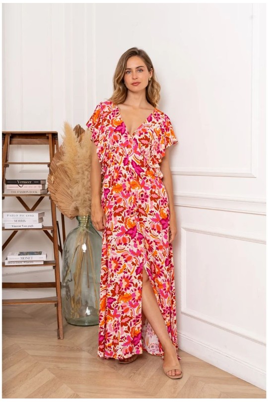 Robes longues Femme FUCHSIA KILKY ZP1053 Efashion Paris