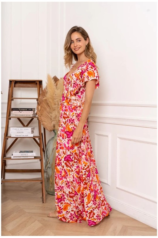 Robes longues Femme FUCHSIA KILKY ZP1053 Efashion Paris