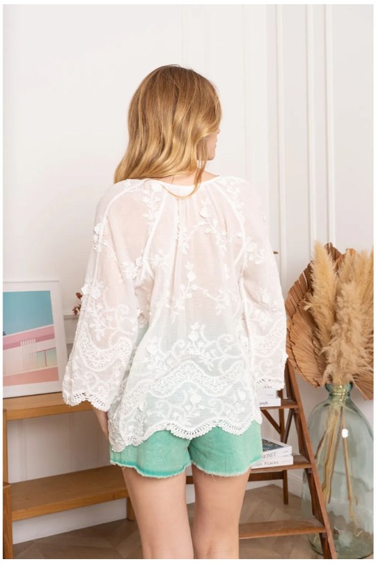 Blouses Femme Blanc KILKY JP3458 Efashion Paris